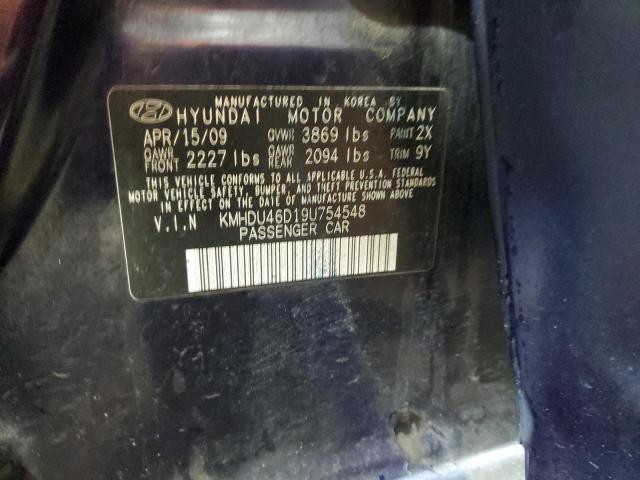 Photo 11 VIN: KMHDU46D19U754548 - HYUNDAI ELANTRA 