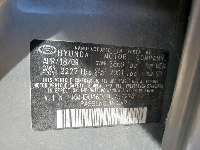 Photo 11 VIN: KMHDU46D19U757224 - HYUNDAI ELANTRA GL 