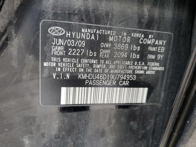 Photo 12 VIN: KMHDU46D19U794953 - HYUNDAI ELANTRA 