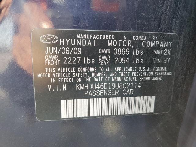 Photo 11 VIN: KMHDU46D19U802114 - HYUNDAI ELANTRA 