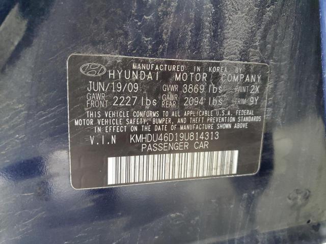 Photo 11 VIN: KMHDU46D19U814313 - HYUNDAI ELANTRA 