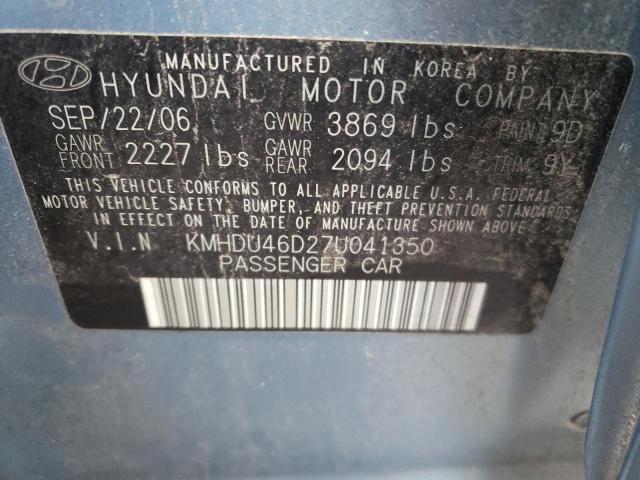 Photo 11 VIN: KMHDU46D27U041350 - HYUNDAI ELANTRA 