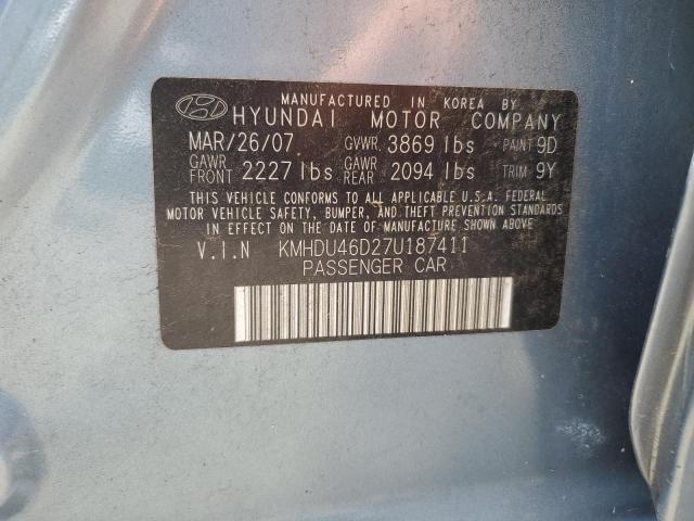 Photo 11 VIN: KMHDU46D27U187411 - HYUNDAI ELANTRA 