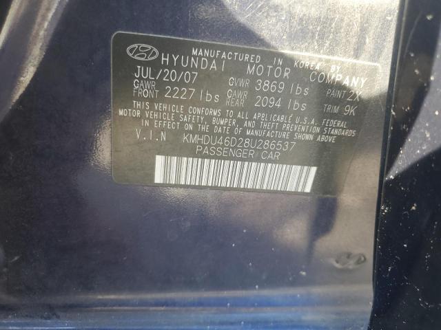 Photo 11 VIN: KMHDU46D28U286537 - HYUNDAI ELANTRA 