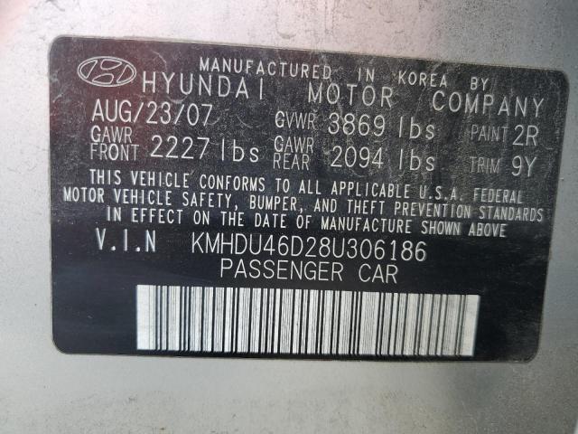 Photo 11 VIN: KMHDU46D28U306186 - HYUNDAI ELANTRA 