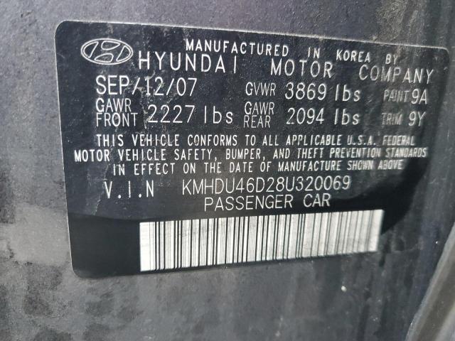 Photo 11 VIN: KMHDU46D28U320069 - HYUNDAI ELANTRA 