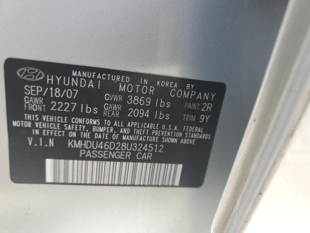 Photo 11 VIN: KMHDU46D28U324512 - HYUNDAI ELANTRA 