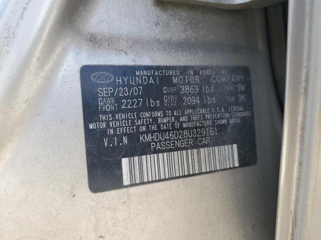 Photo 11 VIN: KMHDU46D28U329161 - HYUNDAI ELANTRA 