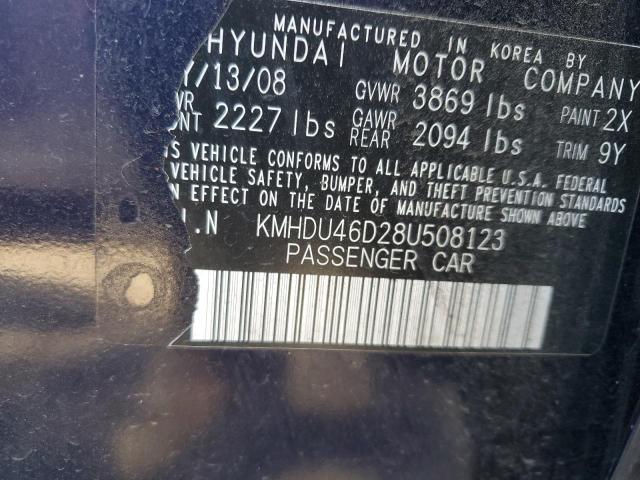 Photo 11 VIN: KMHDU46D28U508123 - HYUNDAI ELANTRA 