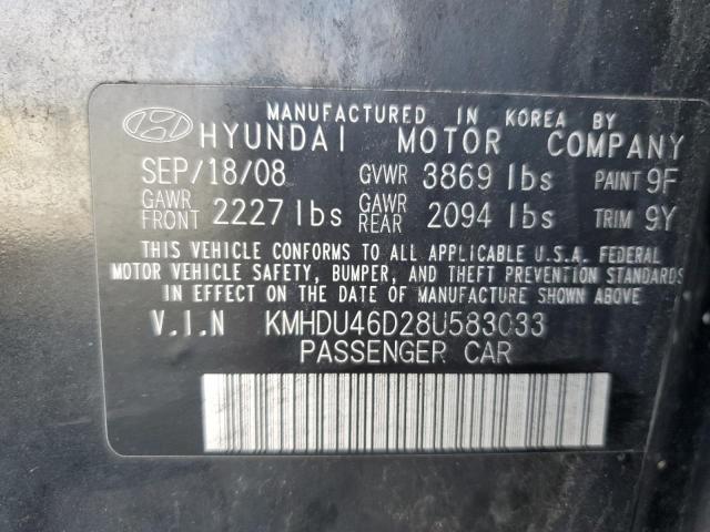 Photo 11 VIN: KMHDU46D28U583033 - HYUNDAI ELANTRA 