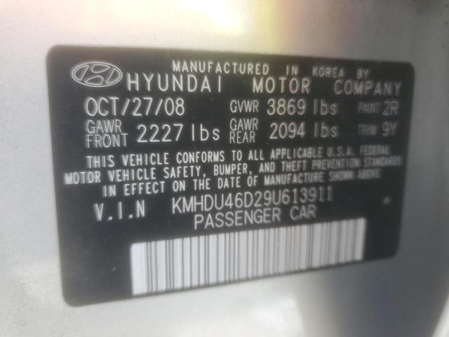 Photo 11 VIN: KMHDU46D29U613911 - HYUNDAI ELANTRA GL 