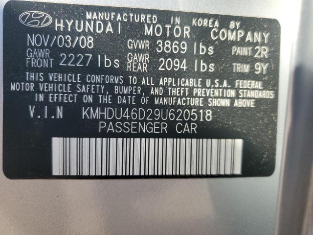 Photo 11 VIN: KMHDU46D29U620518 - HYUNDAI ELANTRA 