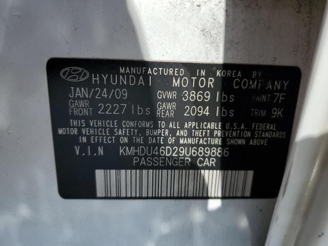 Photo 11 VIN: KMHDU46D29U689886 - HYUNDAI ELANTRA 