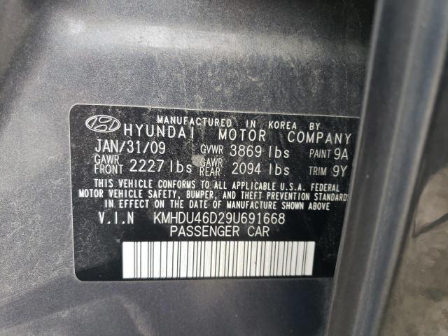 Photo 11 VIN: KMHDU46D29U691668 - HYUNDAI ELANTRA GL 