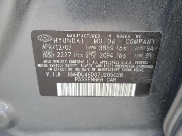 Photo 11 VIN: KMHDU46D37U205026 - HYUNDAI ELANTRA 