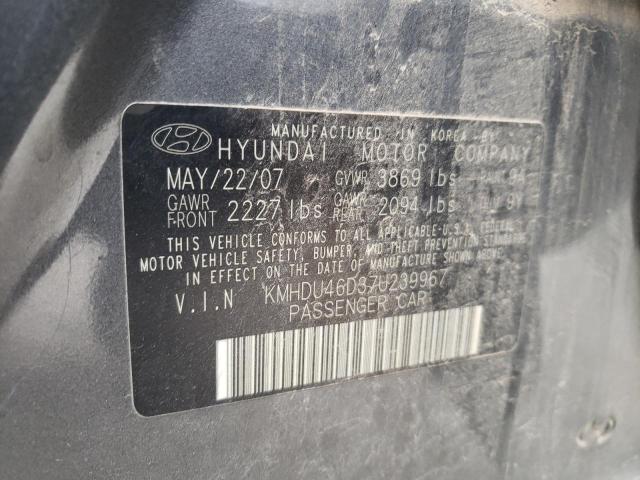 Photo 11 VIN: KMHDU46D37U239967 - HYUNDAI ELANTRA 