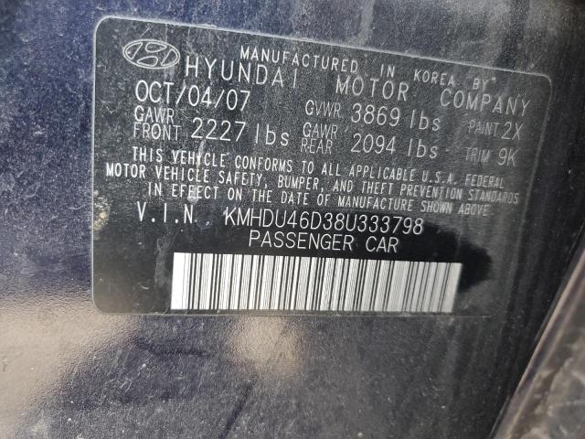 Photo 11 VIN: KMHDU46D38U333798 - HYUNDAI ELANTRA 