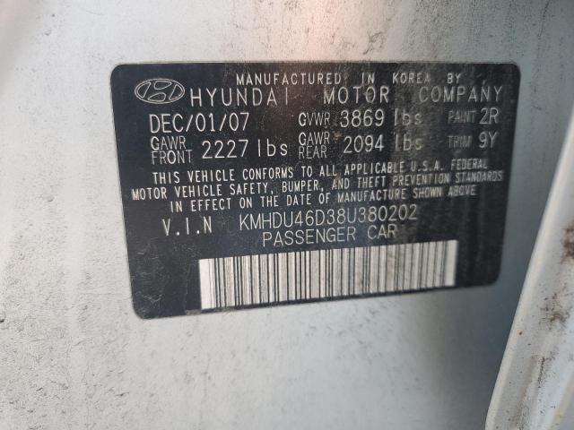 Photo 11 VIN: KMHDU46D38U380202 - HYUNDAI ELANTRA GL 