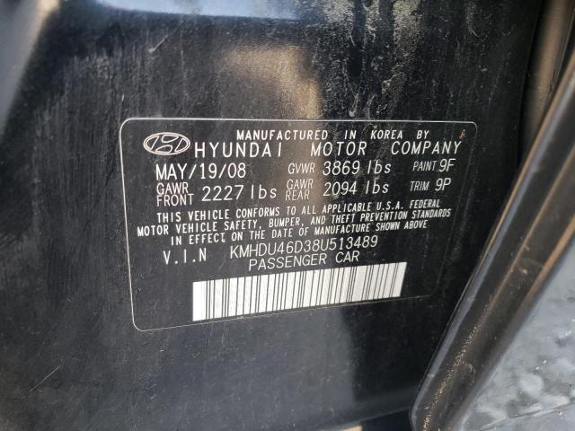 Photo 11 VIN: KMHDU46D38U513489 - HYUNDAI ELANTRA GL 