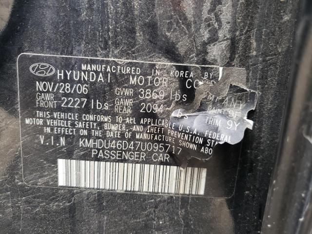 Photo 11 VIN: KMHDU46D47U095717 - HYUNDAI ELANTRA GL 