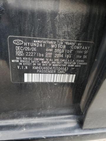 Photo 11 VIN: KMHDU46D47U104643 - HYUNDAI ELANTRA 