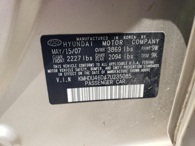 Photo 11 VIN: KMHDU46D47U235085 - HYUNDAI ELANTRA 