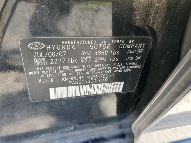 Photo 11 VIN: KMHDU46D48U276270 - HYUNDAI ELANTRA 