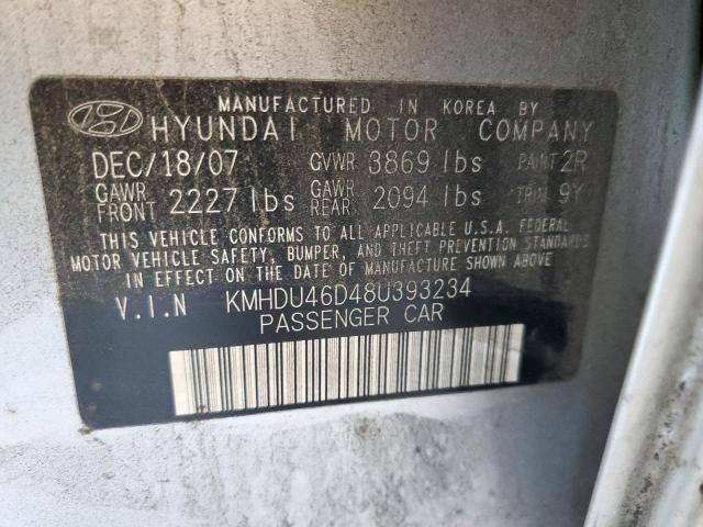 Photo 11 VIN: KMHDU46D48U393234 - HYUNDAI ELANTRA 