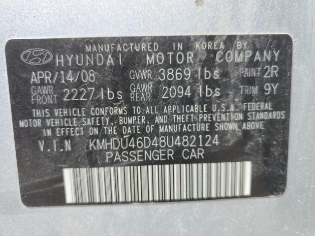 Photo 12 VIN: KMHDU46D48U482124 - HYUNDAI ELANTRA 