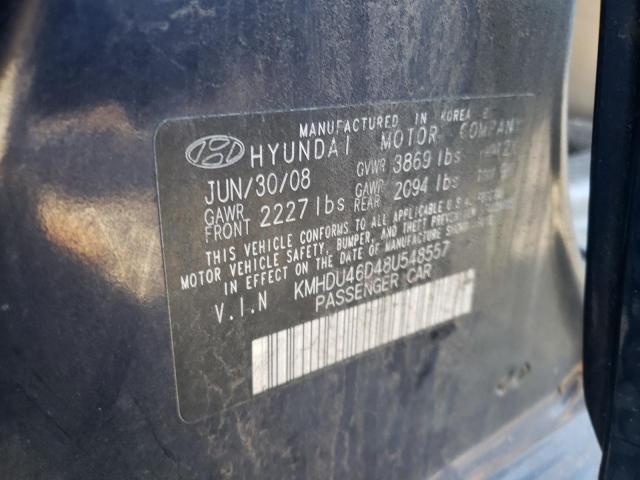 Photo 12 VIN: KMHDU46D48U548557 - HYUNDAI ELANTRA 