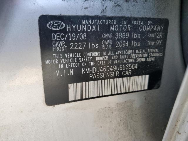 Photo 11 VIN: KMHDU46D49U663564 - HYUNDAI ELANTRA 