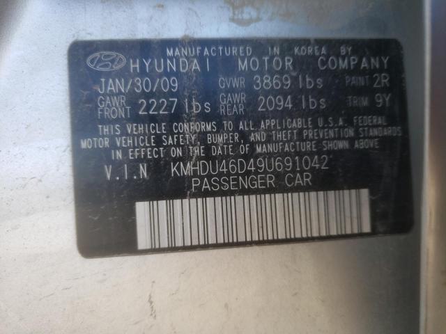 Photo 11 VIN: KMHDU46D49U691042 - HYUNDAI ELANTRA 