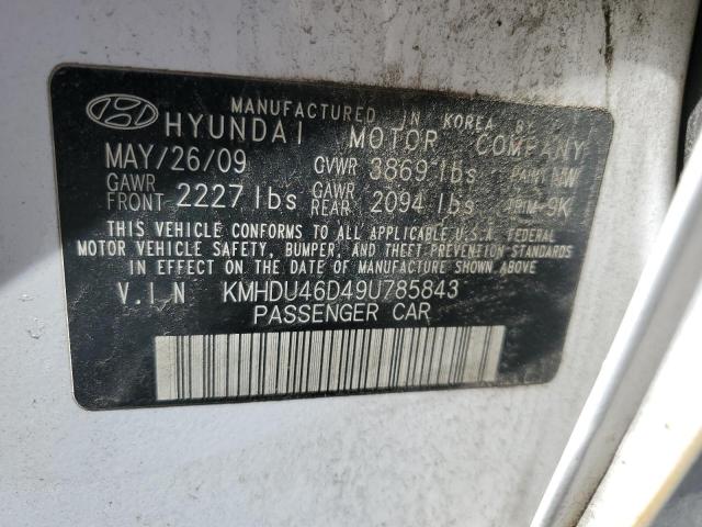 Photo 12 VIN: KMHDU46D49U785843 - HYUNDAI ELANTRA 