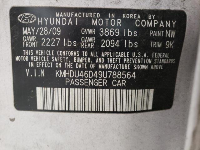 Photo 11 VIN: KMHDU46D49U788564 - HYUNDAI ELANTRA 