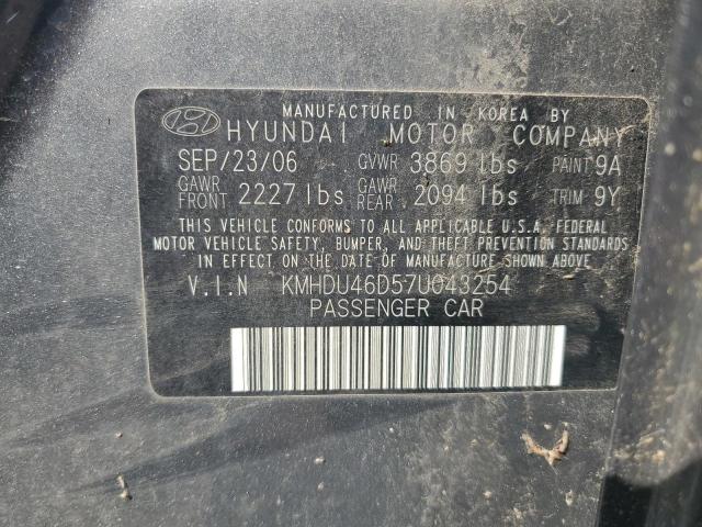 Photo 11 VIN: KMHDU46D57U043254 - HYUNDAI ELANTRA GL 