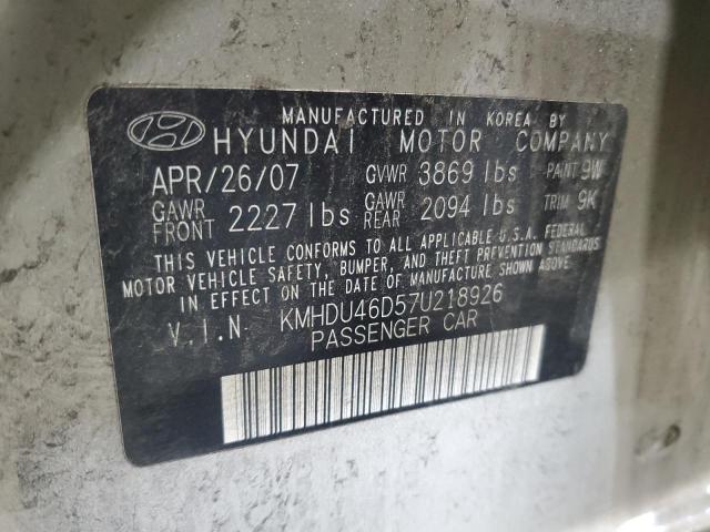 Photo 11 VIN: KMHDU46D57U218926 - HYUNDAI ELANTRA 