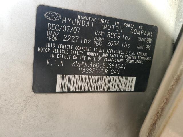 Photo 11 VIN: KMHDU46D58U384641 - HYUNDAI ELANTRA 