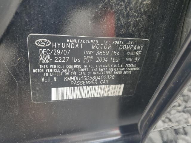 Photo 11 VIN: KMHDU46D58U402328 - HYUNDAI ELANTRA GL 