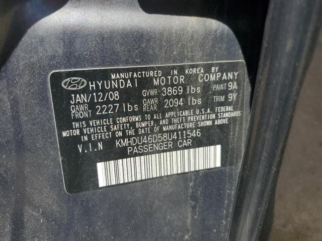 Photo 11 VIN: KMHDU46D58U411546 - HYUNDAI ELANTRA 