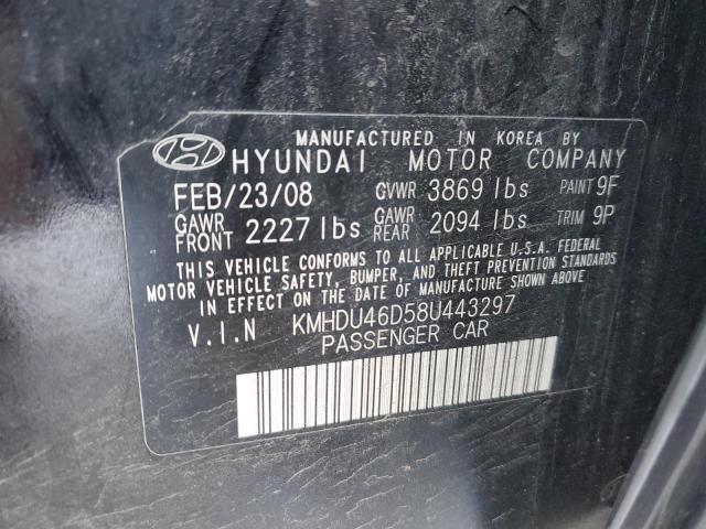 Photo 11 VIN: KMHDU46D58U443297 - HYUNDAI ELANTRA 