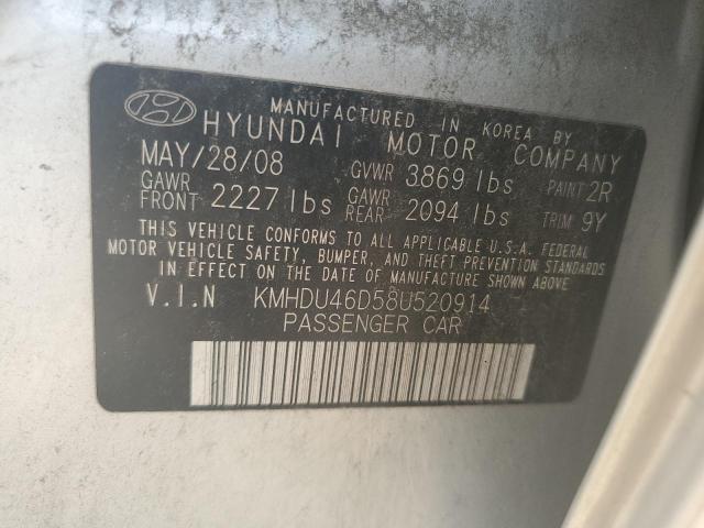 Photo 11 VIN: KMHDU46D58U520914 - HYUNDAI ELANTRA 