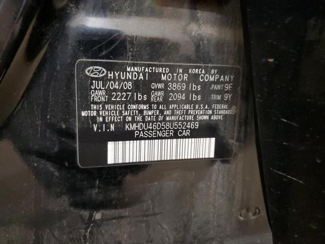 Photo 11 VIN: KMHDU46D58U552469 - HYUNDAI ELANTRA GL 