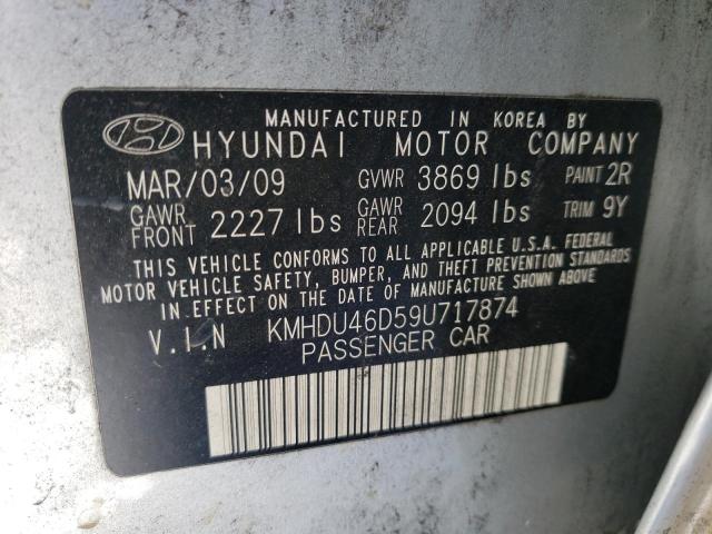 Photo 11 VIN: KMHDU46D59U717874 - HYUNDAI ELANTRA 