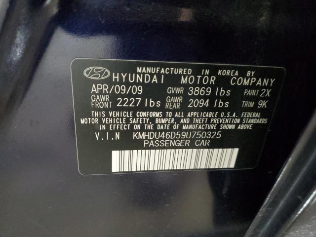 Photo 11 VIN: KMHDU46D59U750325 - HYUNDAI ELANTRA GL 