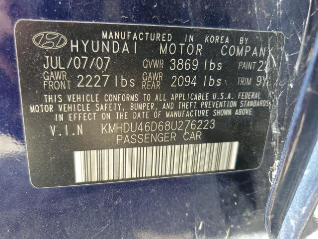 Photo 11 VIN: KMHDU46D68U276223 - HYUNDAI ELANTRA 