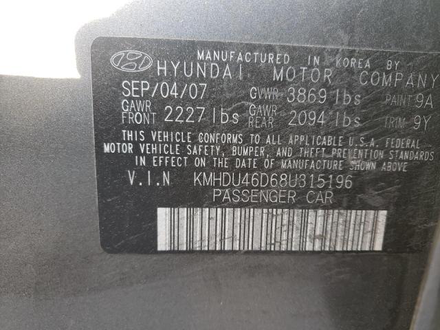 Photo 11 VIN: KMHDU46D68U315196 - HYUNDAI ELANTRA 