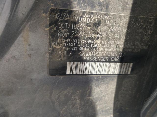 Photo 11 VIN: KMHDU46D68U345217 - HYUNDAI ELANTRA 