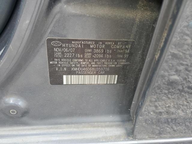 Photo 11 VIN: KMHDU46D68U359716 - HYUNDAI ELANTRA 