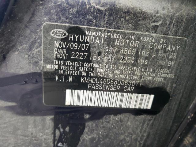 Photo 12 VIN: KMHDU46D68U363071 - HYUNDAI ELANTRA 