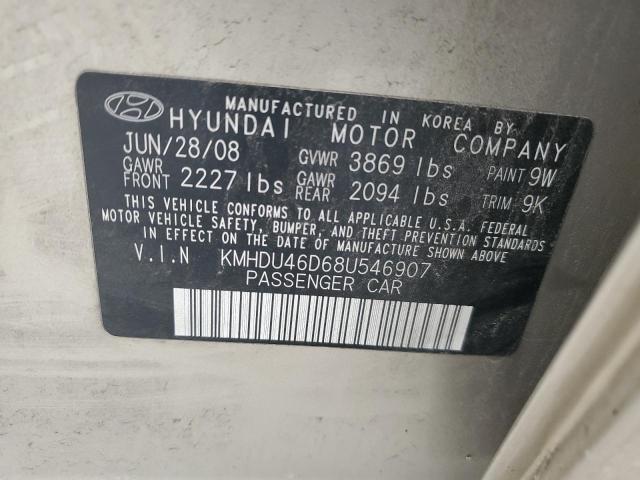 Photo 11 VIN: KMHDU46D68U546907 - HYUNDAI ELANTRA 